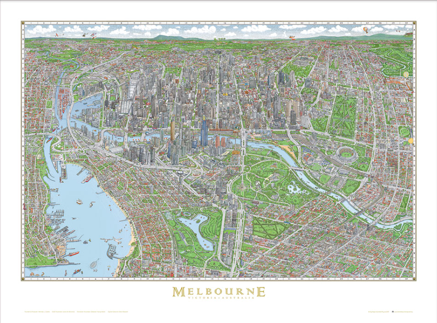 2017 map of Melbourne